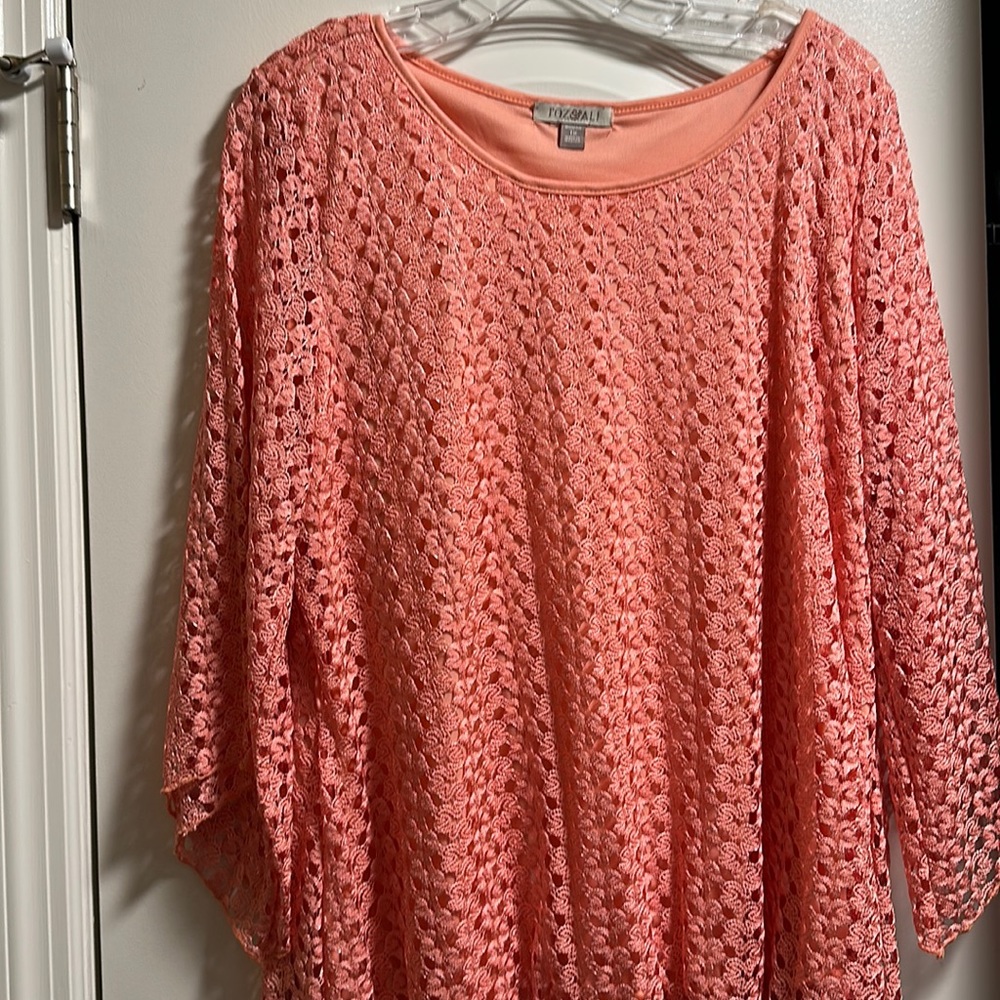 Women’s 3/4 sleeve lace blouse size 1x